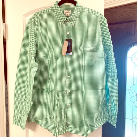NWT - J. Crew slim stretch gingham shirt (L) - Picture 2 of 6